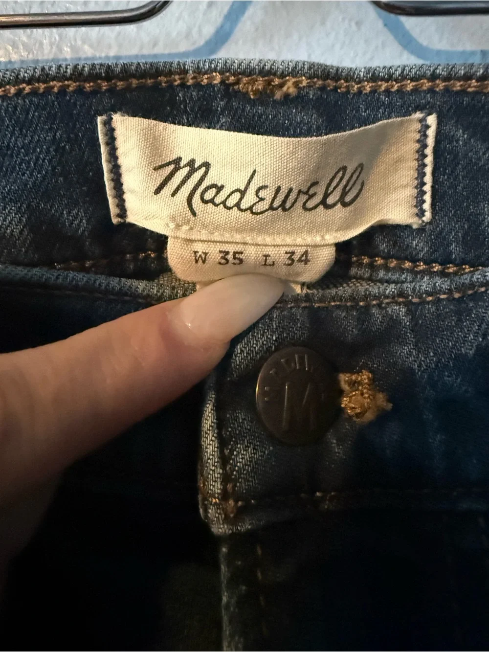 Madewell Men's Skinny Jeans in Washed Black